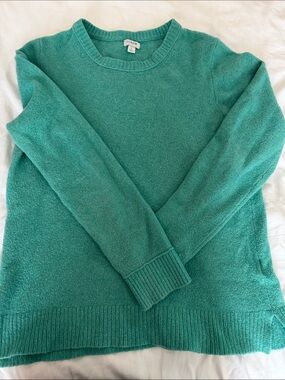 J. Crew Teal Green Crewneck Sweater